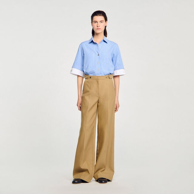 Cotton suit trousers