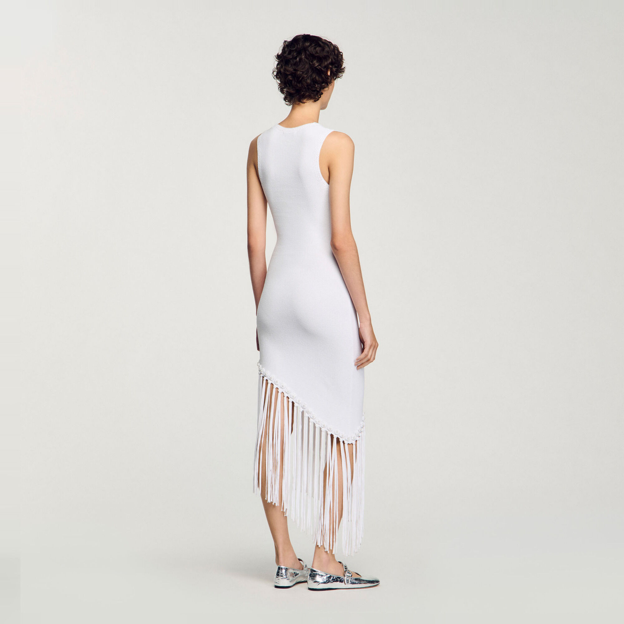Fringed crochet dress