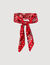 Silk bandana print scarf