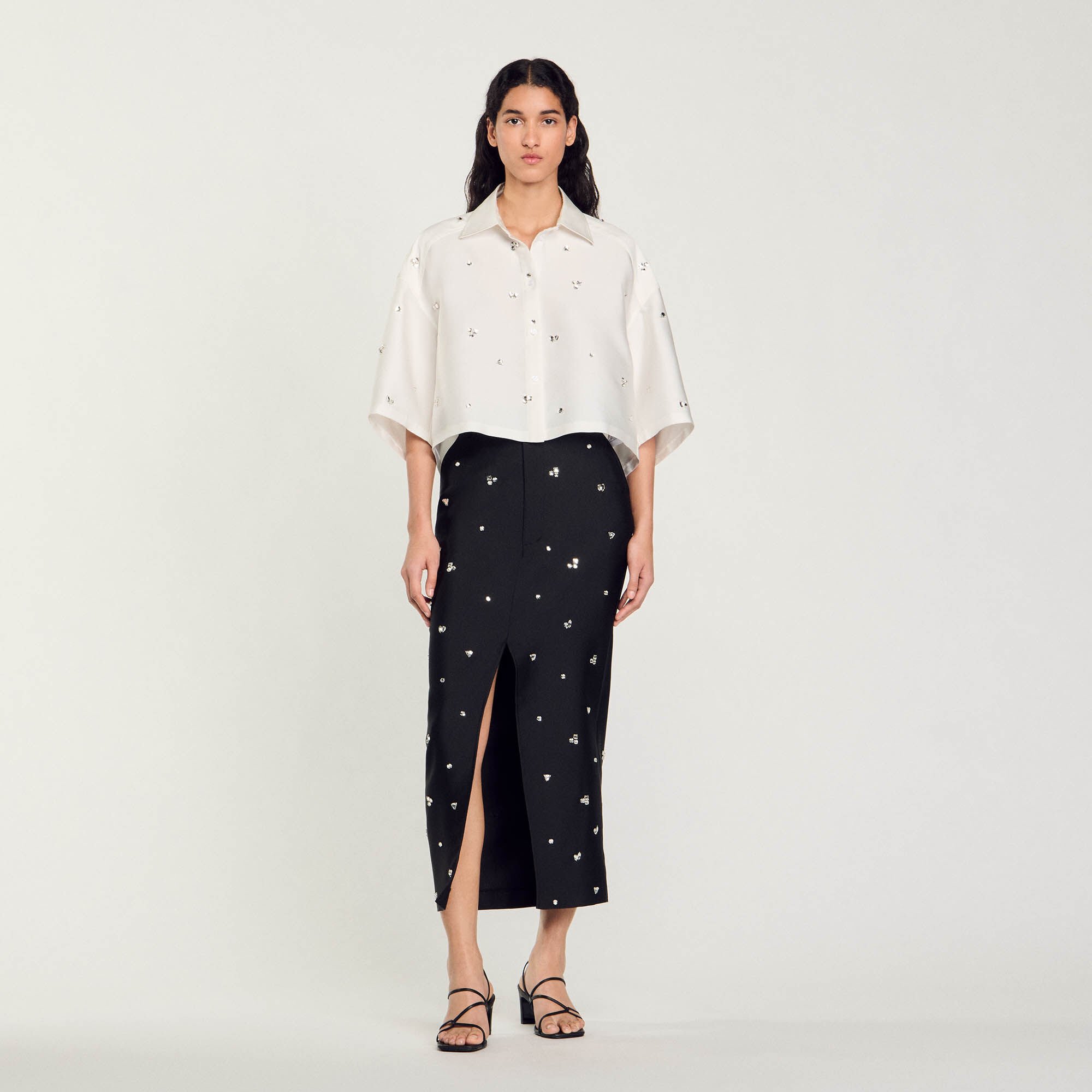 Shirt Embellished With Rhinestones