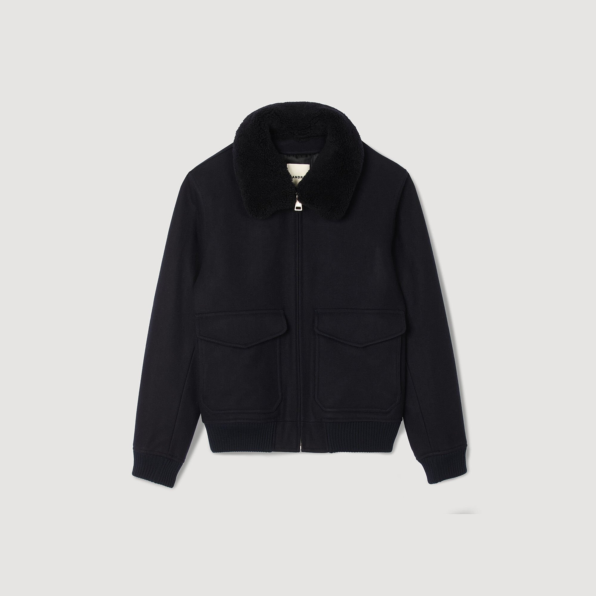 Wool aviator jacket