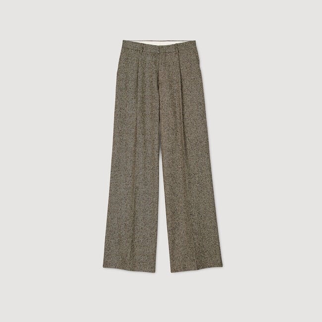 Wide-leg suit trousers