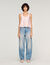 Faded barrel jeans