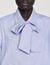 Striped shirt with removable tie