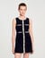 Mini velvet knit dress