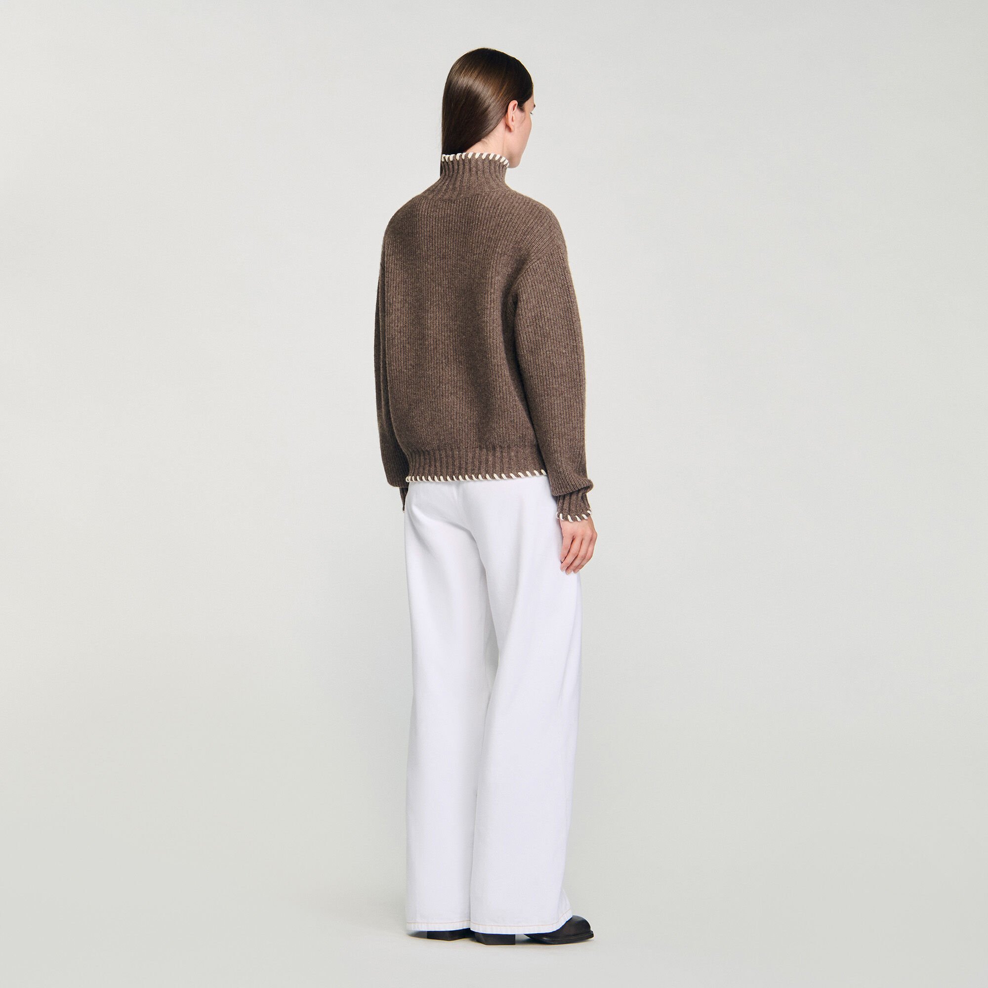 Oversized turtleneck sweater