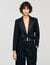 Short satin bow jacket
