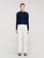 Cropped textured knit cardigan