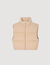 Cropped sleeveless puffer vest