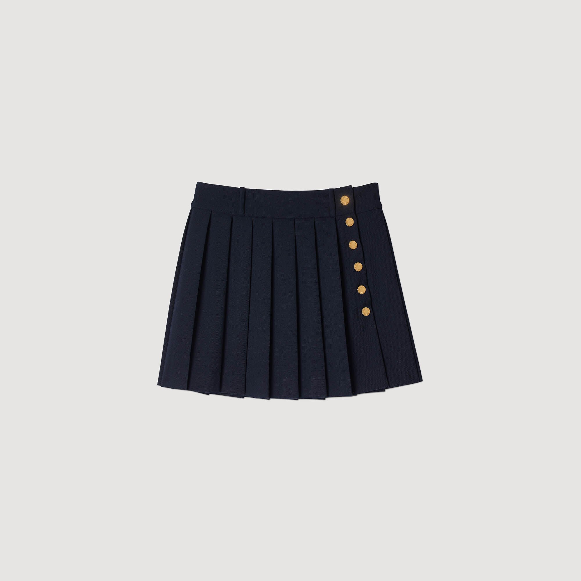Short pleated skirt