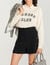 Tweed high-waisted shorts