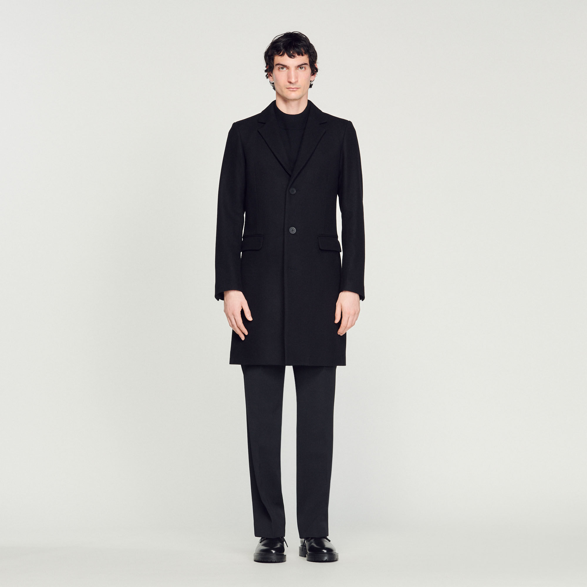 Wool and cashmere coat