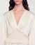 Long satin-effect dress