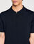 Knitted polo shirt with zip collar
