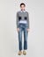 Cropped wool and cashmere sweater
