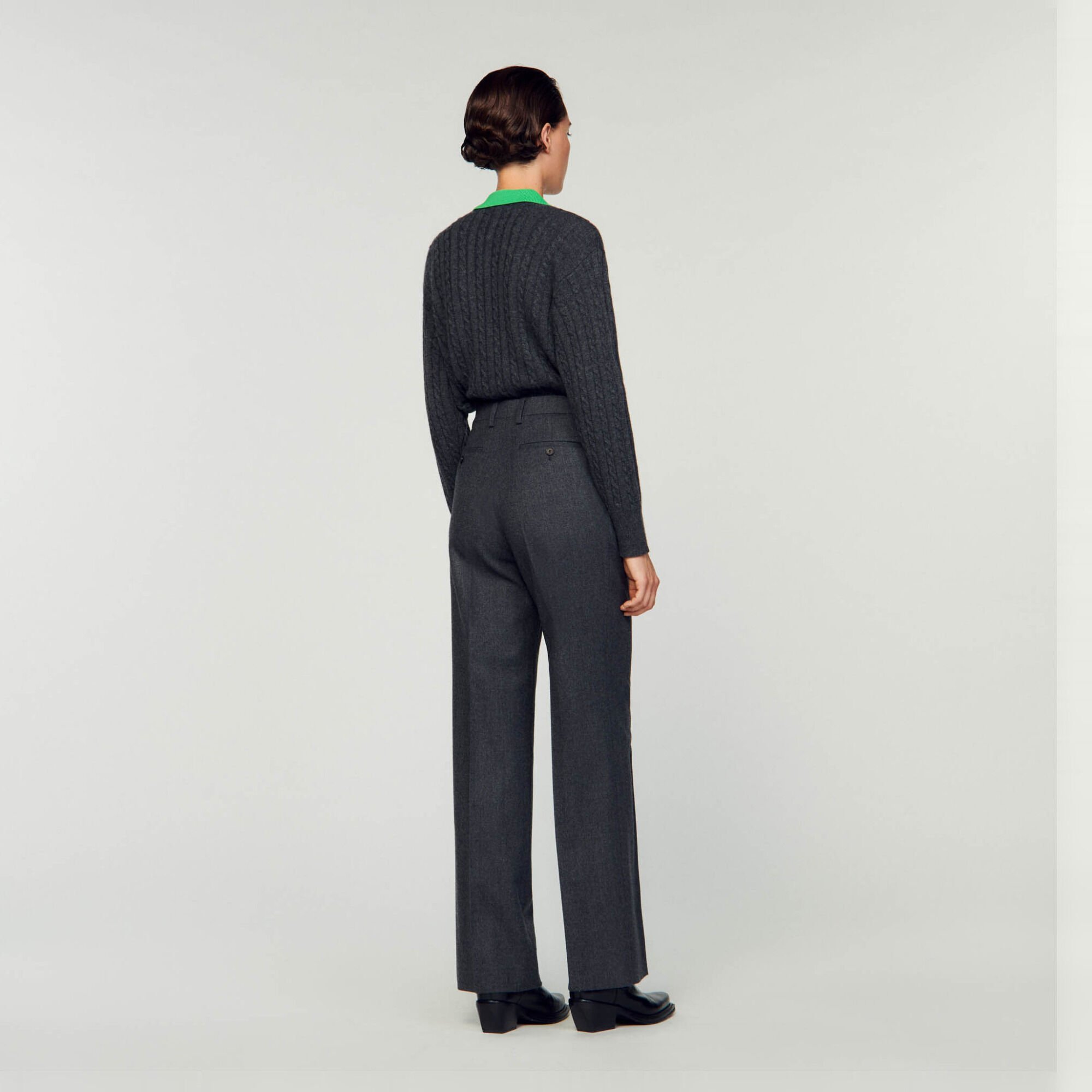 Straight-leg pants