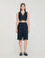 Rhinestone striped Bermuda