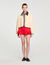 Leather collar workwear jacket