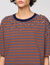 Striped rhinestone T-shirt