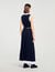 Maxi two-tone knit skirt