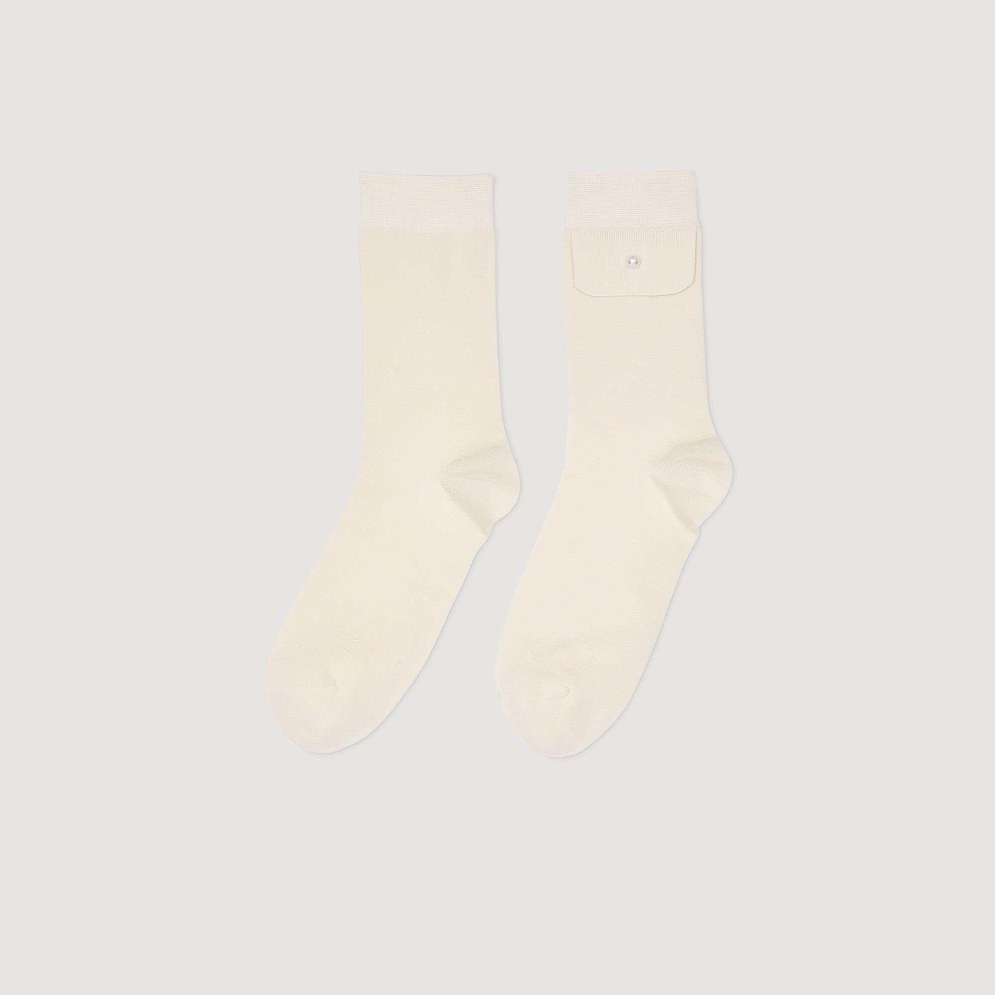Socks with bead detail