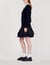Poplin collar sweater