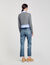 Cropped wool and cashmere sweater