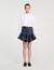 Cropped shirt with bow detail
