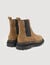 Elasticated leather Chelsea ankle boots