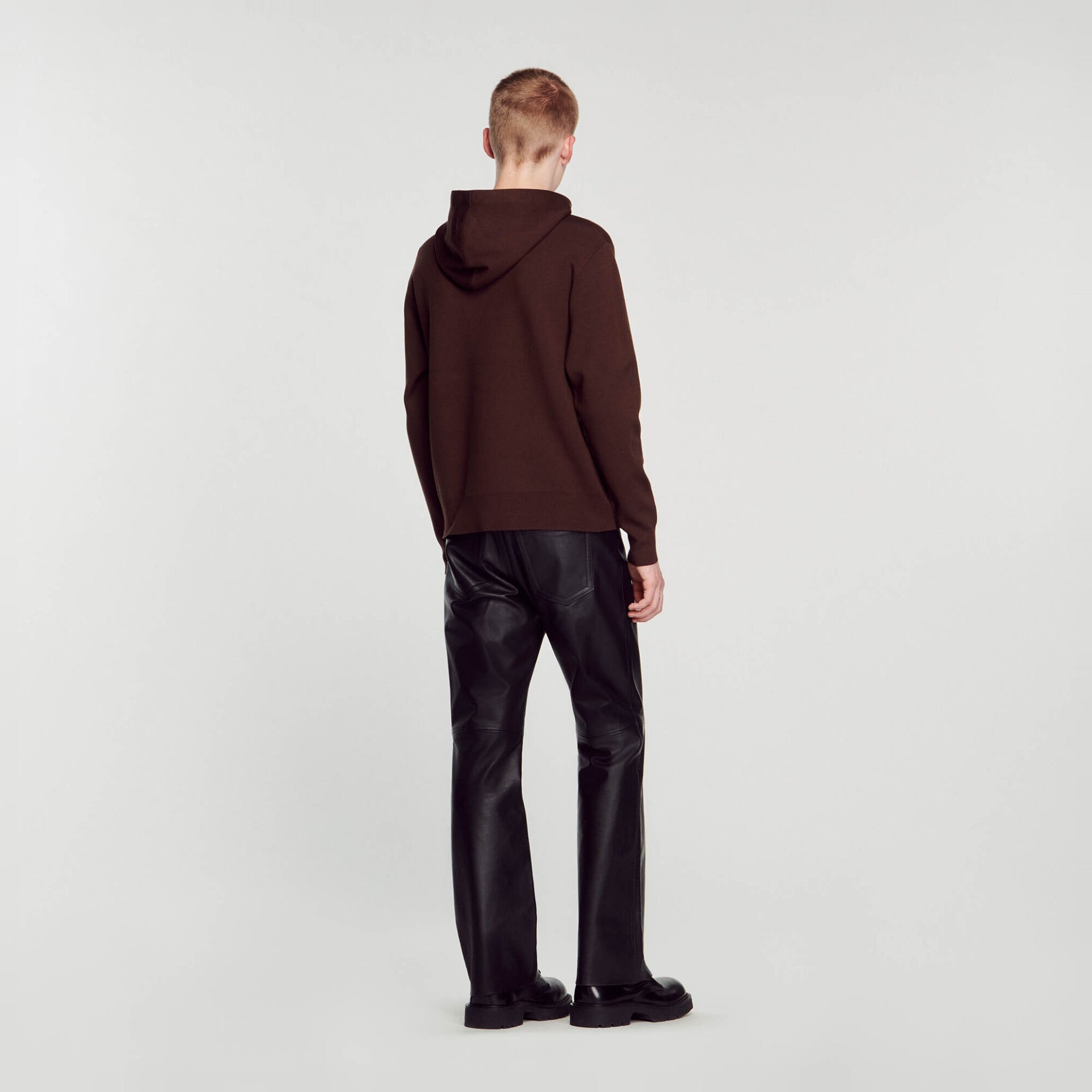 Knit hoodie