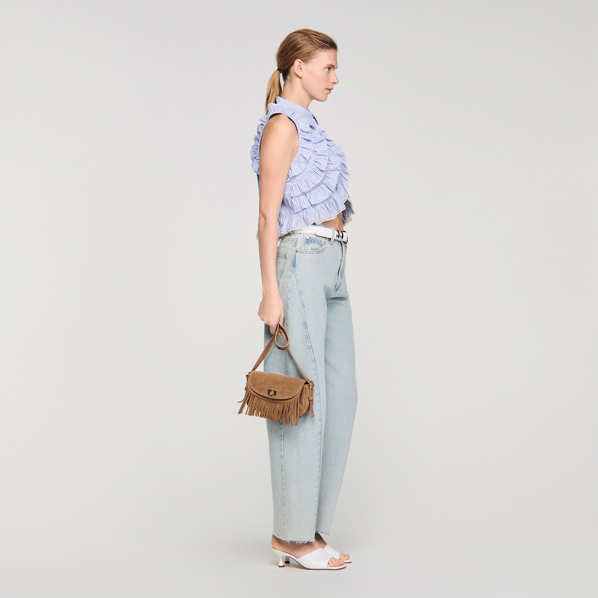 Mini Mambo suede bag