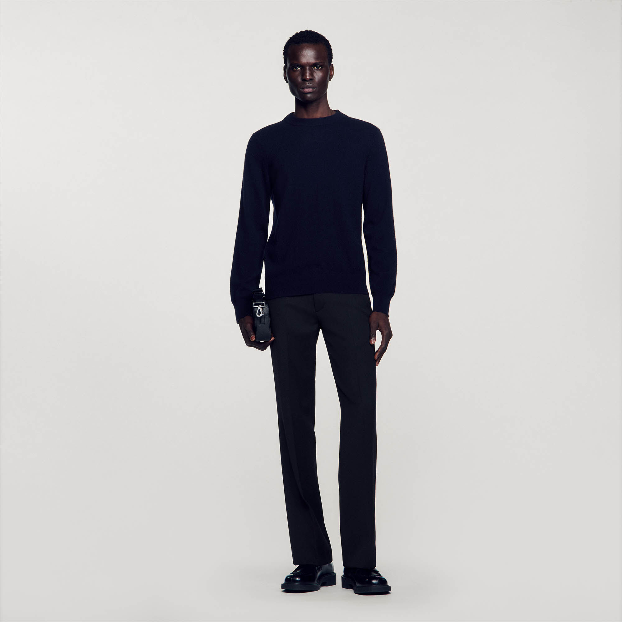 Jersey trousers blue for Men | Sandro Paris Jersey trousers blue for Men | Sandro Paris