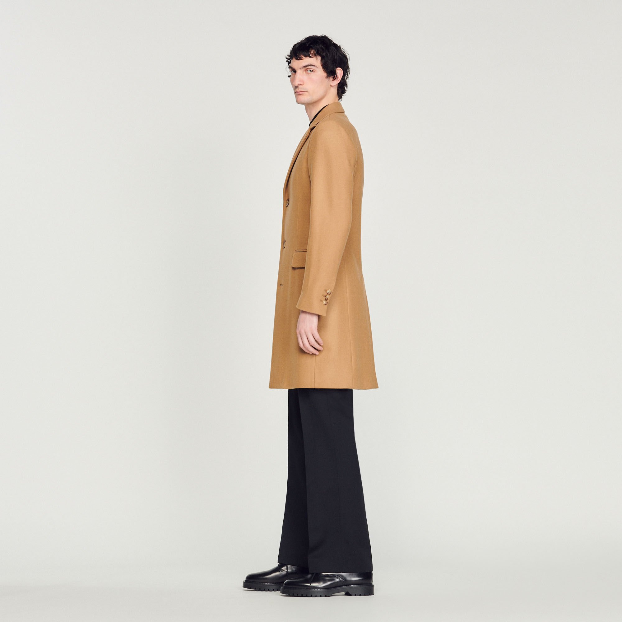 Wool and cashmere coat