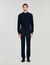 Elasticated straight-leg trousers