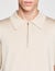 Knitted polo shirt with zip collar