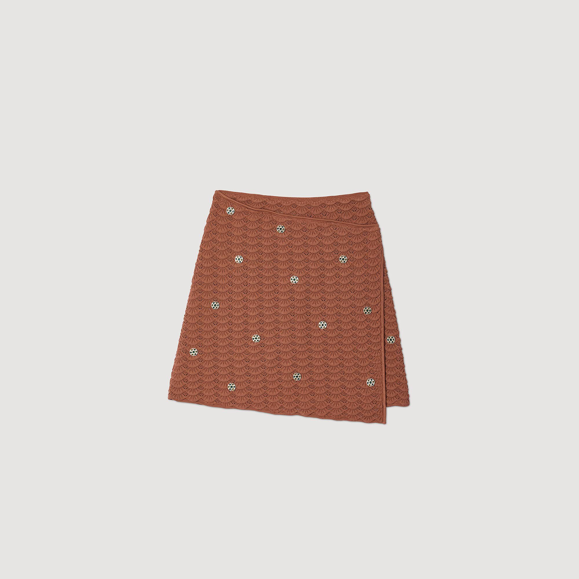 Short asymmetrical skirt