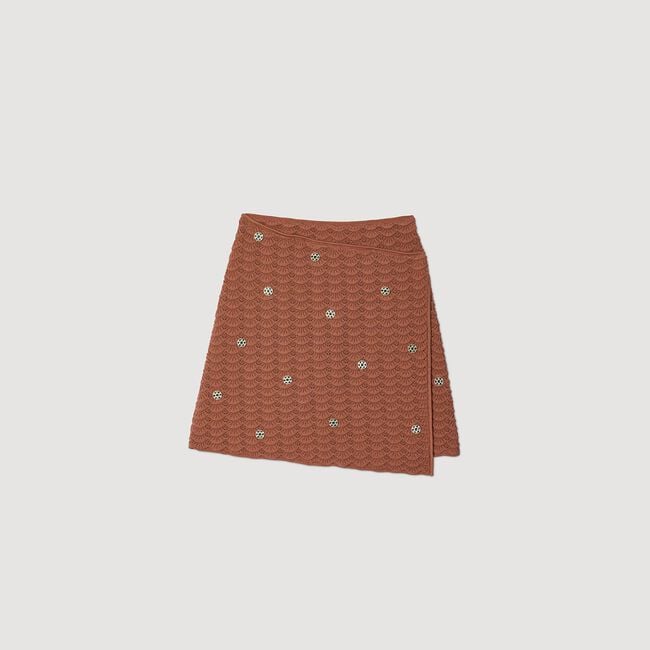Short asymmetrical skirt