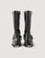 Leather biker boots