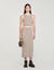 Maxi two-tone knit skirt