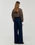 Wide-leg raw jeans