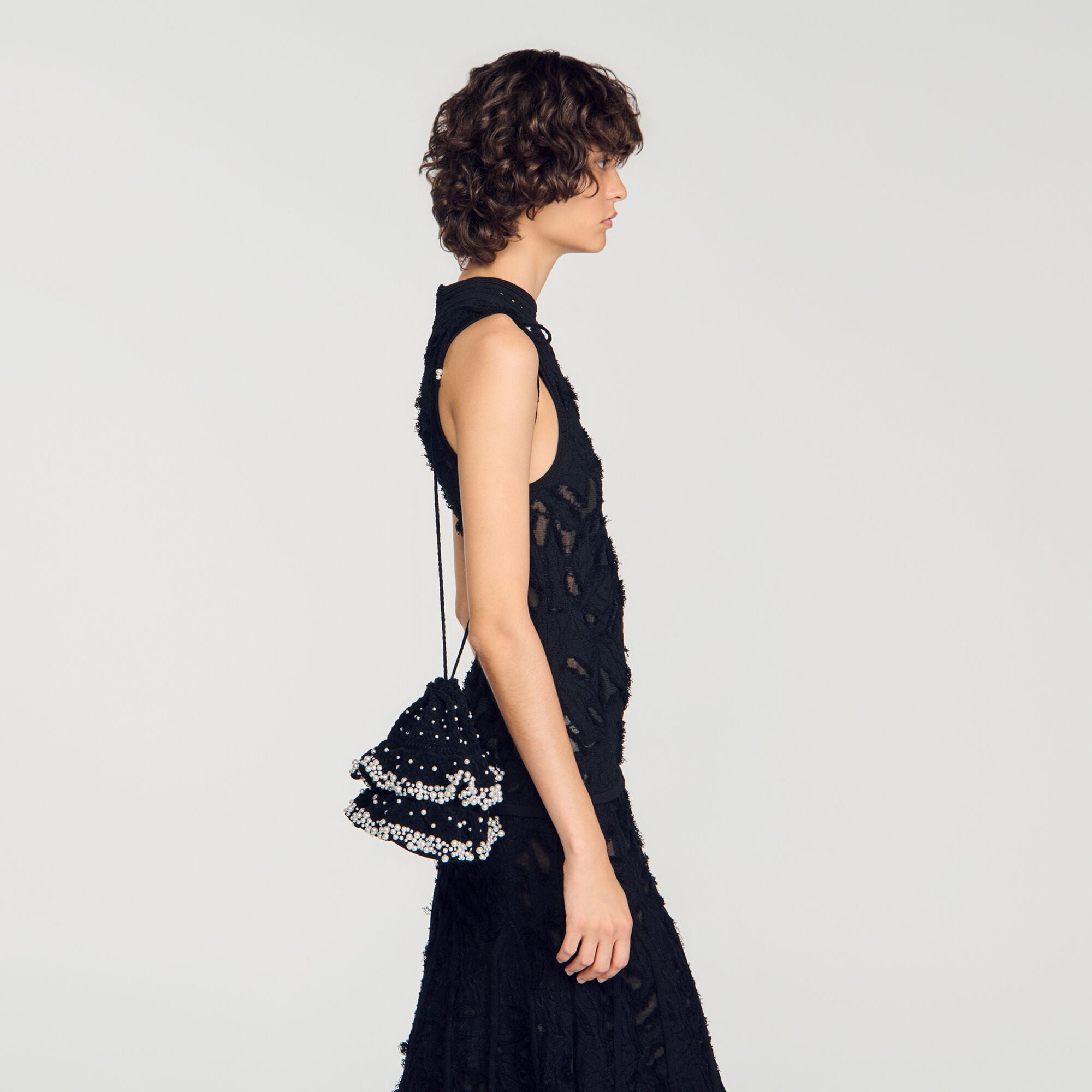 Beaded knit bag - Women | Sandro
