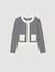 Terry knit cardigan