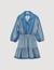 Short tie-print dress