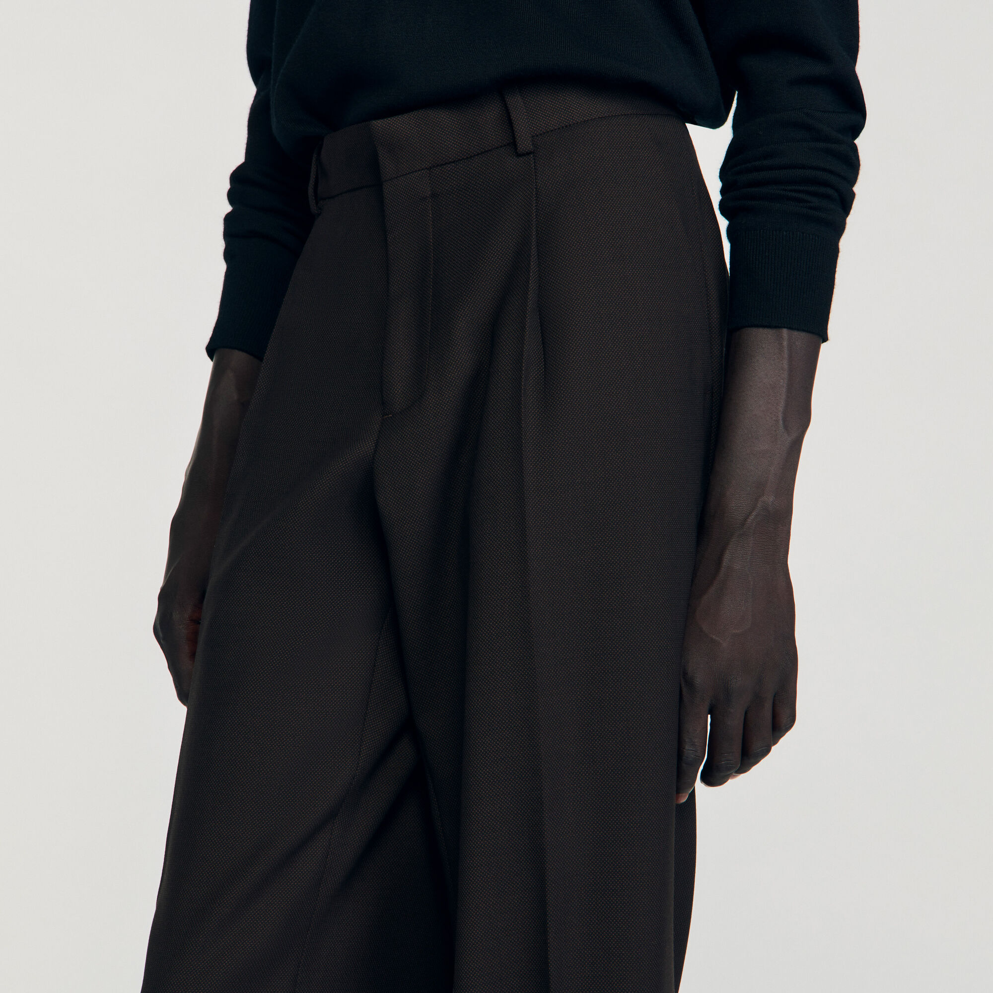 Virgin Wool Classic-Fit Trousers