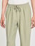 Elasticated straight-leg trousers