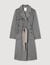 Double-faced check coat