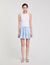 Short pleated rhinestone skirt