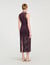 Fringed knit midi dress