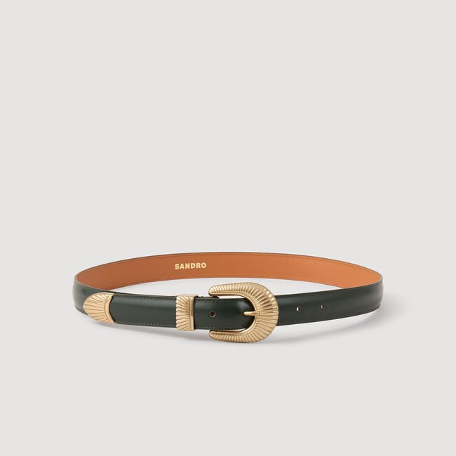 Leather belt
