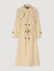 Belted double-breasted trench